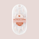Pure White Syrup Gradient - Press-On | Medium | Oval