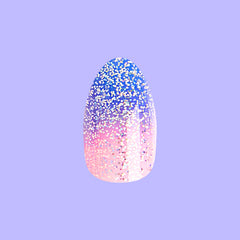 Major Glitter Gradient - Press On | Medium | Almond