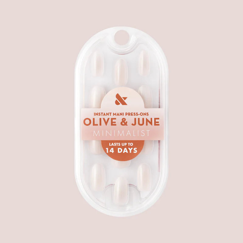 Pure White Syrup Gradient - Press-On | Medium | Oval